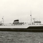 M/S ASA-THOR. Færge på ruten Korsør - Nyborg. DSBs første fragtskib: en firesporet godsfærge til 22 millioner kr. Billede fra MS Museet for Søfarts samling (mfs.dk). Dette billede er licenseret under CC BY-NC-SA 2.0.