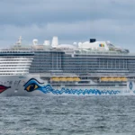 AIDAnova – IMO 9781865 anløber Kalundborg d. 8. juli 2022. Foto: Nicolaj D. Jepsen