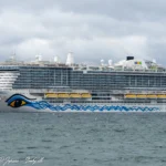 AIDAnova – IMO 9781865 anløber Kalundborg d. 8. juli 2022. Foto: Nicolaj D. Jepsen