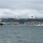 AIDAnova – IMO 9781865 anløber Kalundborg d. 8. juli 2022. Foto: Nicolaj D. Jepsen