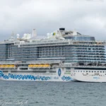 AIDAnova – IMO 9781865 anløber Kalundborg d. 8. juli 2022. Foto: Nicolaj D. Jepsen