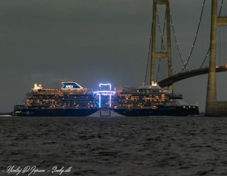 Celebrity Apex i Storebælt d. 17. juli 2022. Foto: Nicolaj D. Jepsen