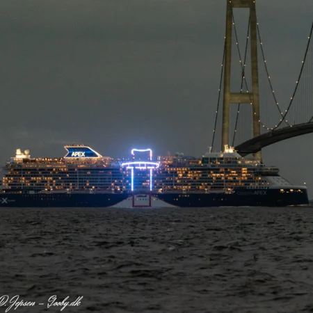 Celebrity Apex i Storebælt d. 17. juli 2022. Foto: Nicolaj D. Jepsen