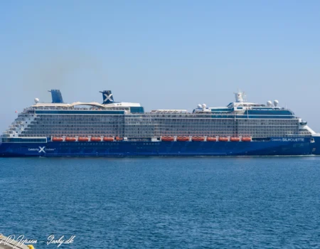 Celebrity Silhouette anløber København d. 8. juni 2023. Foto: Nicolaj D. Jepsen