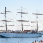 Sea Cloud Spirit afsejler fra København d. 9. juli 2023. Foto: Nicolaj D. Jepsen