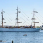 Sea Cloud Spirit afsejler fra København d. 9. juli 2023. Foto: Nicolaj D. Jepsen