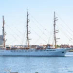 Sea Cloud Spirit afsejler fra København d. 9. juli 2023. Foto: Nicolaj D. Jepsen