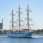 Sea Cloud Spirit afsejler fra København d. 9. juli 2023. Foto: Nicolaj D. Jepsen