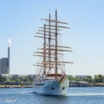 Sea Cloud Spirit afsejler fra København d. 9. juli 2023. Foto: Nicolaj D. Jepsen