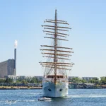 Sea Cloud Spirit afsejler fra København d. 9. juli 2023. Foto: Nicolaj D. Jepsen