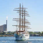 Sea Cloud Spirit afsejler fra København d. 9. juli 2023. Foto: Nicolaj D. Jepsen