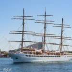 Sea Cloud Spirit afsejler fra København d. 9. juli 2023. Foto: Nicolaj D. Jepsen