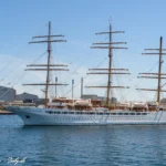 Sea Cloud Spirit afsejler fra København d. 9. juli 2023. Foto: Nicolaj D. Jepsen