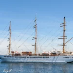 Sea Cloud Spirit afsejler fra København d. 9. juli 2023. Foto: Nicolaj D. Jepsen