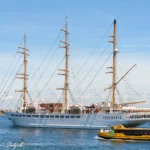 Sea Cloud Spirit afsejler fra København d. 9. juli 2023. Foto: Nicolaj D. Jepsen