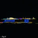 AIDAnova passerede Storebæltsbroen d. 1. oktober 2023. Foto: Nicolaj D. Jepsen