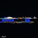 AIDAnova passerede Storebæltsbroen d. 1. oktober 2023. Foto: Nicolaj D. Jepsen