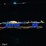 AIDAnova passerede Storebæltsbroen d. 1. oktober 2023. Foto: Nicolaj D. Jepsen