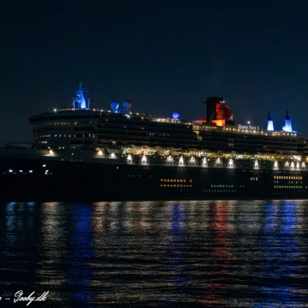 Queen Mary 2 anløber New York d. 8. december 2023. Foto: Nicolaj D. Jepsen