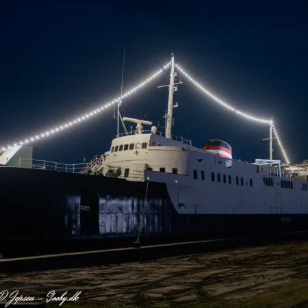 Broen i Halsskov Færgehavn d. 1/12-2020. Foto: Nicolaj D. Jepsen