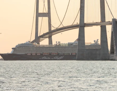 Mein Schiff 3 – IMO 9641730 sydgående i Storebælt d. 19. juli 2021. Foto: Nicolaj D. Jepsen