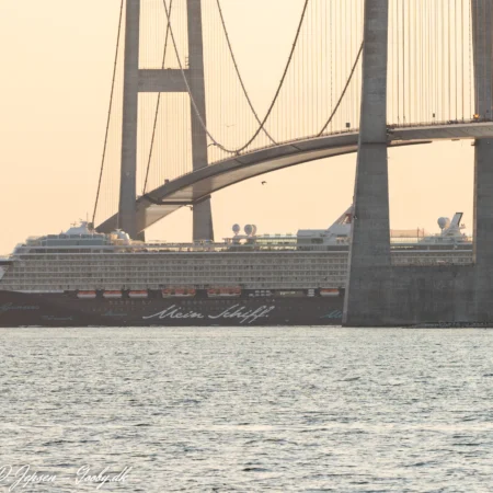 Mein Schiff 3 – IMO 9641730 sydgående i Storebælt d. 19. juli 2021. Foto: Nicolaj D. Jepsen