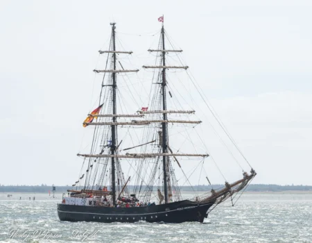 Roald Amundsen til Tall Ship Races i Esbjerg d. 10. juli 2022. Foto: Nicolaj D. Jepsen