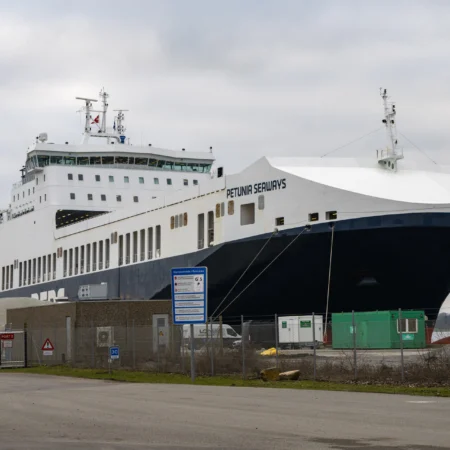 Petunia Seaways i Nyborg d. 27. februar 2024. Foto: Nicolaj D. Jepsen