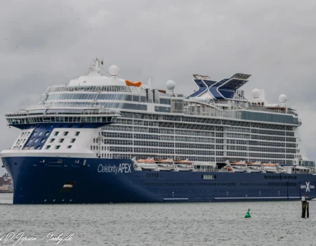 Celebrity Apex afgår fra Southampton d. 5. juni 2025. Foto: Nicolaj D. Jepsen