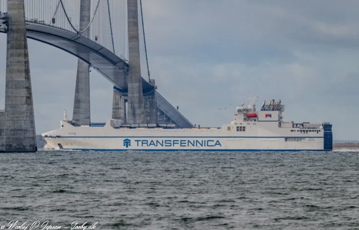 Plyca sydgående i Storebælt d. 27. oktober 2025. Foto: Nicolaj D. Jepsen