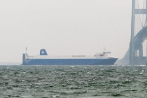 Corona Seaways nordgående i Storebælt d. 30. december 2017. Foto: Nicolaj D. Jepsen