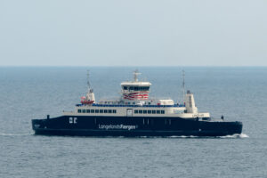 Langeland på vej over Storebælt d. 31. juli 2018. Foto: Nicolaj D. Jepsen