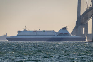 Atlantic Vision på vej fra Lindø til Tallinn d. 14. maj 2024. Foto: Nicolaj D. Jepsen