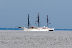 Sea Cloud II sydgående i Storebælt d. 27. juni 2014. Foto: Nicolaj D. Jepsen