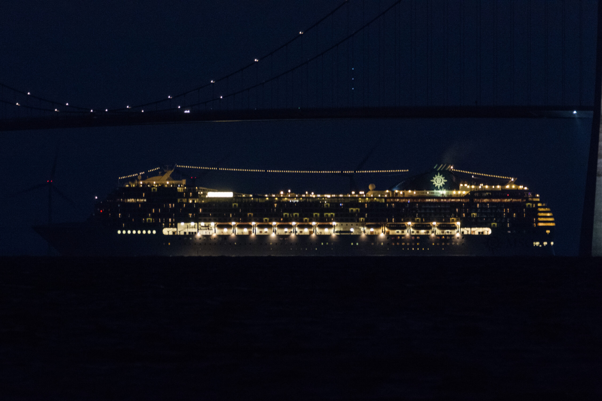 MSC Musica sydgående i Storebælt d. 17. juni 2016. Foto: Nicolaj D. Jepsen