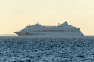 AIDAcare sydgående i Storebælt d. 1. oktober 2017. Foto: Nicolaj D. Jepsen