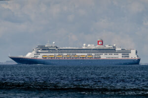 Borealis sydgående i Storebælt d. 21. april 2024. Foto: Nicolaj D: Jepsen