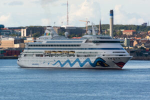 AIDAaura afsejler fra Helsingborg d. 19. august 2016. Foto: Nicolaj D. Jepsen