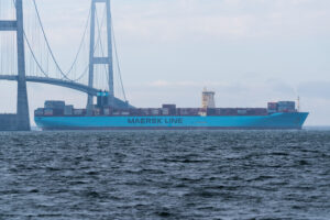 Marstal Mærsk nordgående i Storebælt d. 2. marts 2017. Foto: Nicolaj D. Jepsen