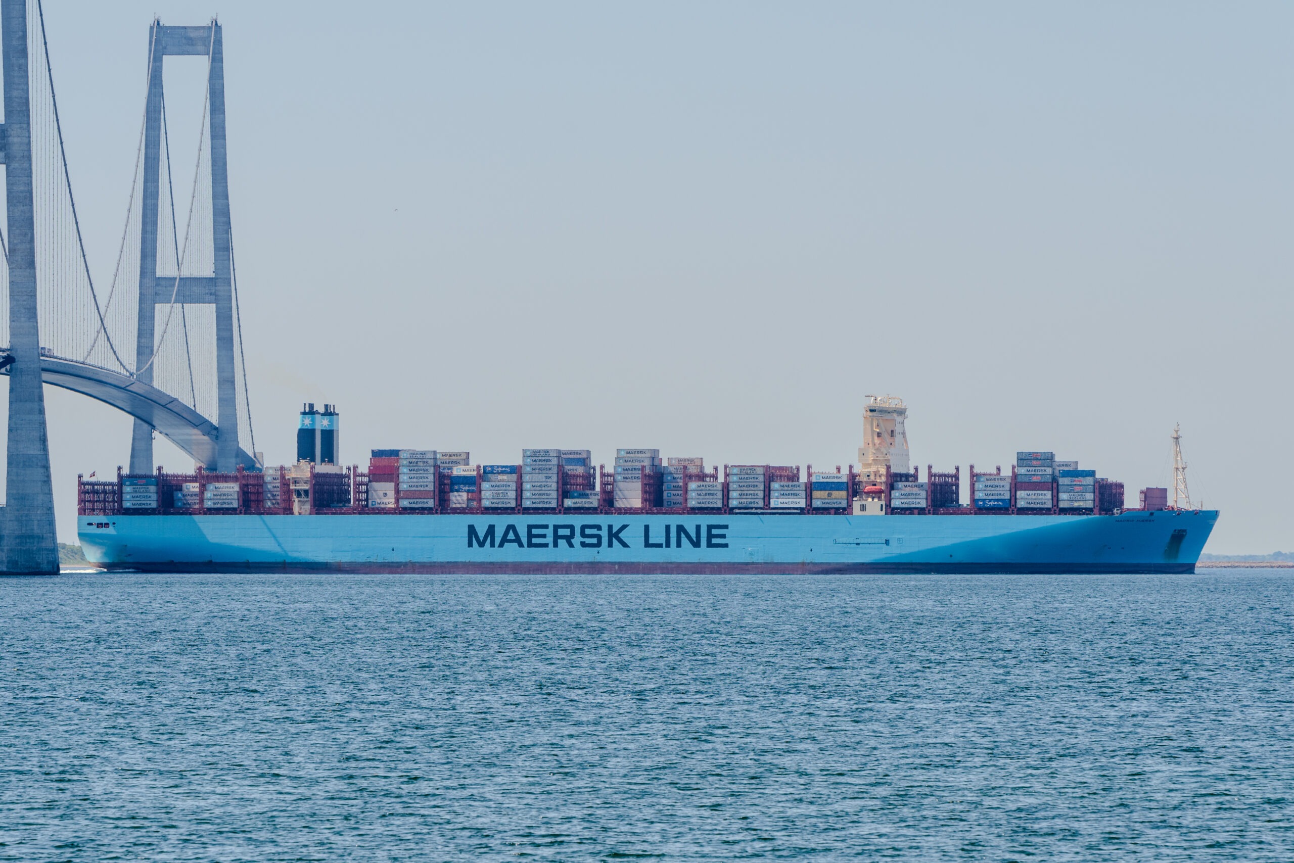 Madrid Mærsk nordgående i Storebælt d. 25. maj 2018. Foto: Nicolaj D. Jepsen