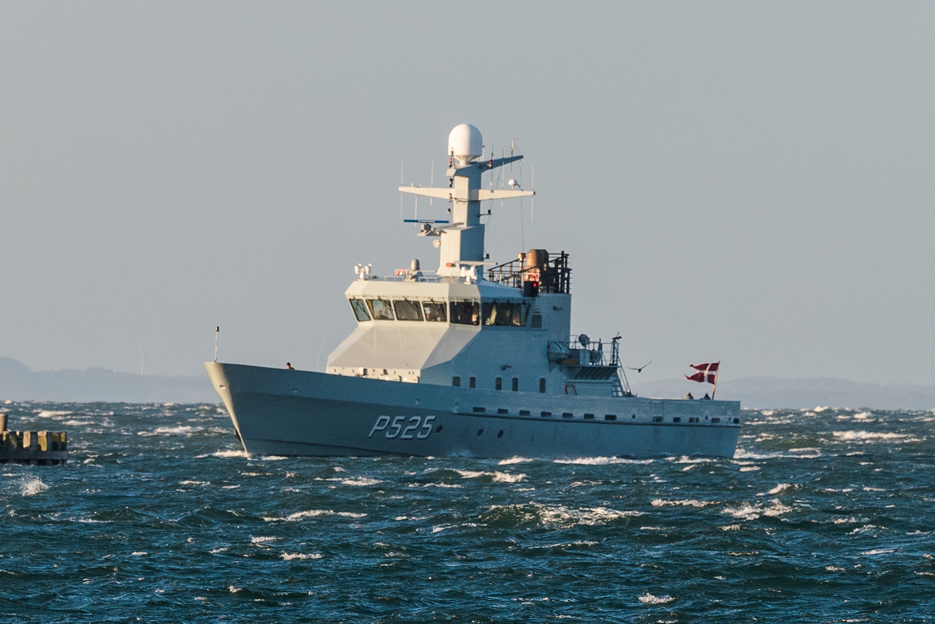 Rota på vej ind til Flådestation Korsør d. 10. december 2018. Foto: Nicolaj D. Jepsen