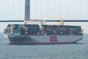 OOCL Indonesia sydgående i Storebælt d. 31. juli 2018. Foto: Nicolaj D. Jepsen