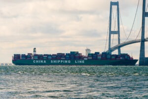 CSCL Pacific Ocean nordgående i Storebælt d. 28. oktober 2018. Foto: Nicolaj D. Jepsen