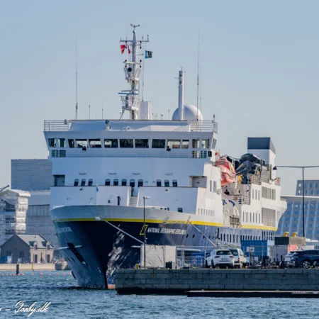 National Geographic Explorer langs Nordre Toldbod i København d. 11. april 2026. Foto: Nicolaj D. Jepsen